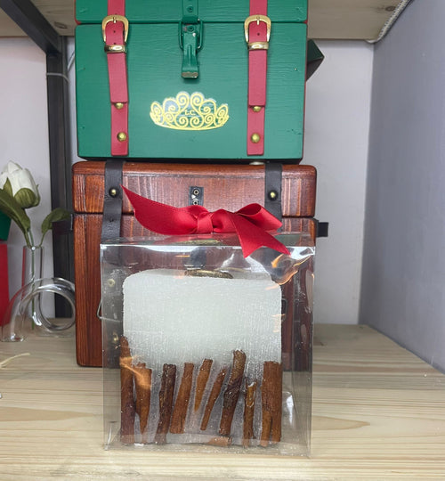 CANDELA CUBO SPEZIATA CANNELLA