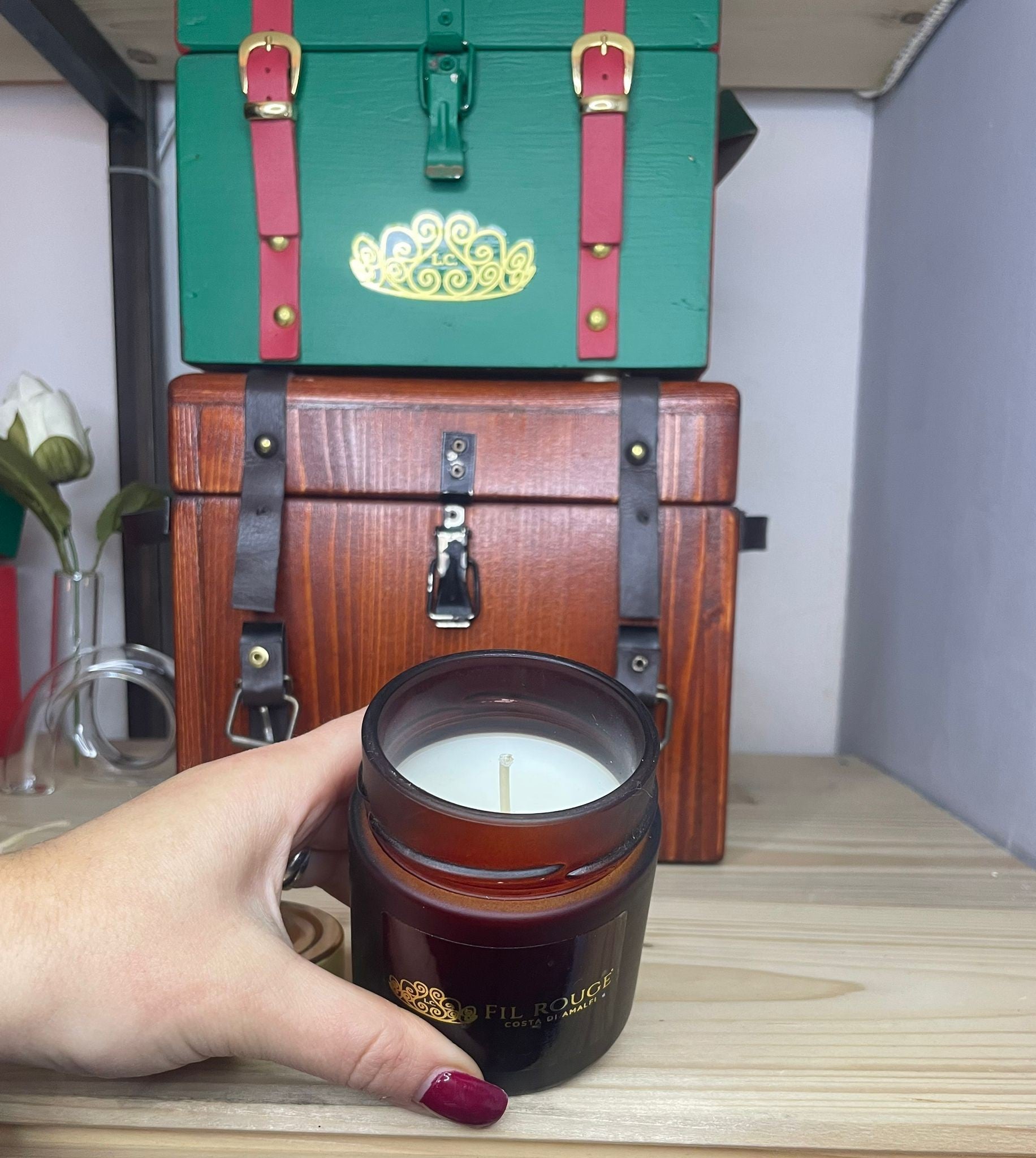 CANDELA VASO PICCOLO RUST