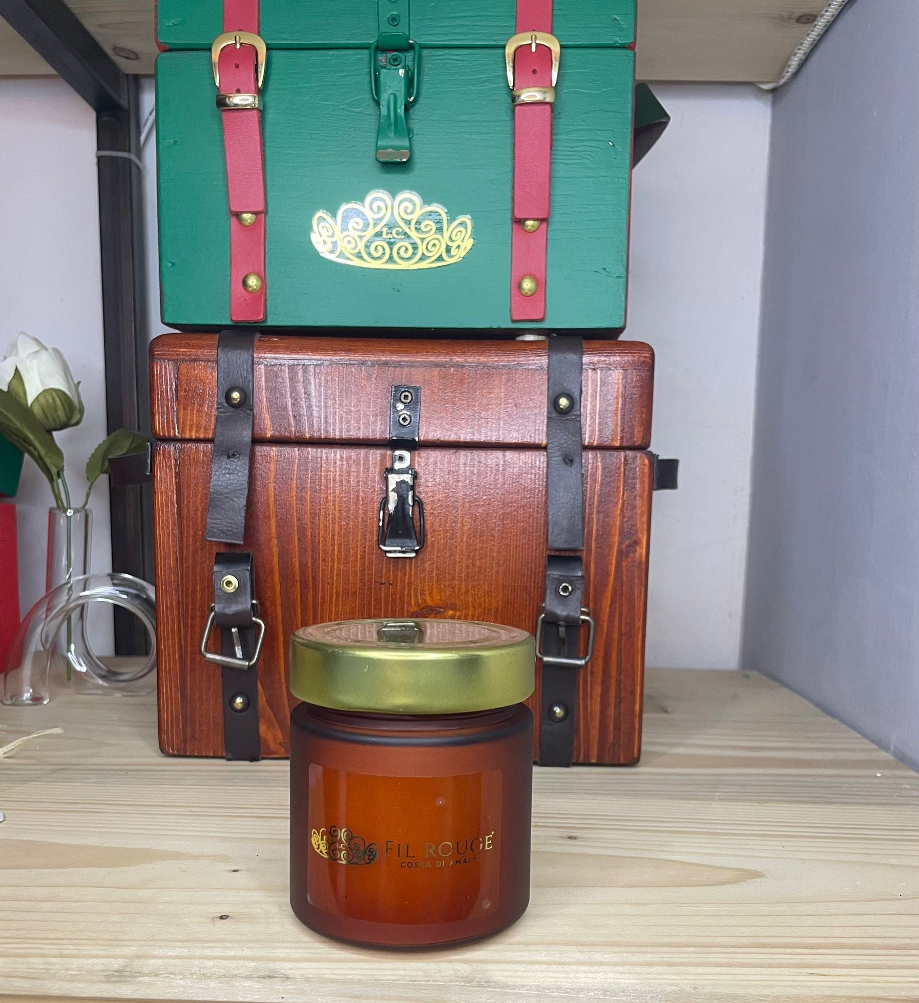 CANDELA VASO PICCOLO AMBER