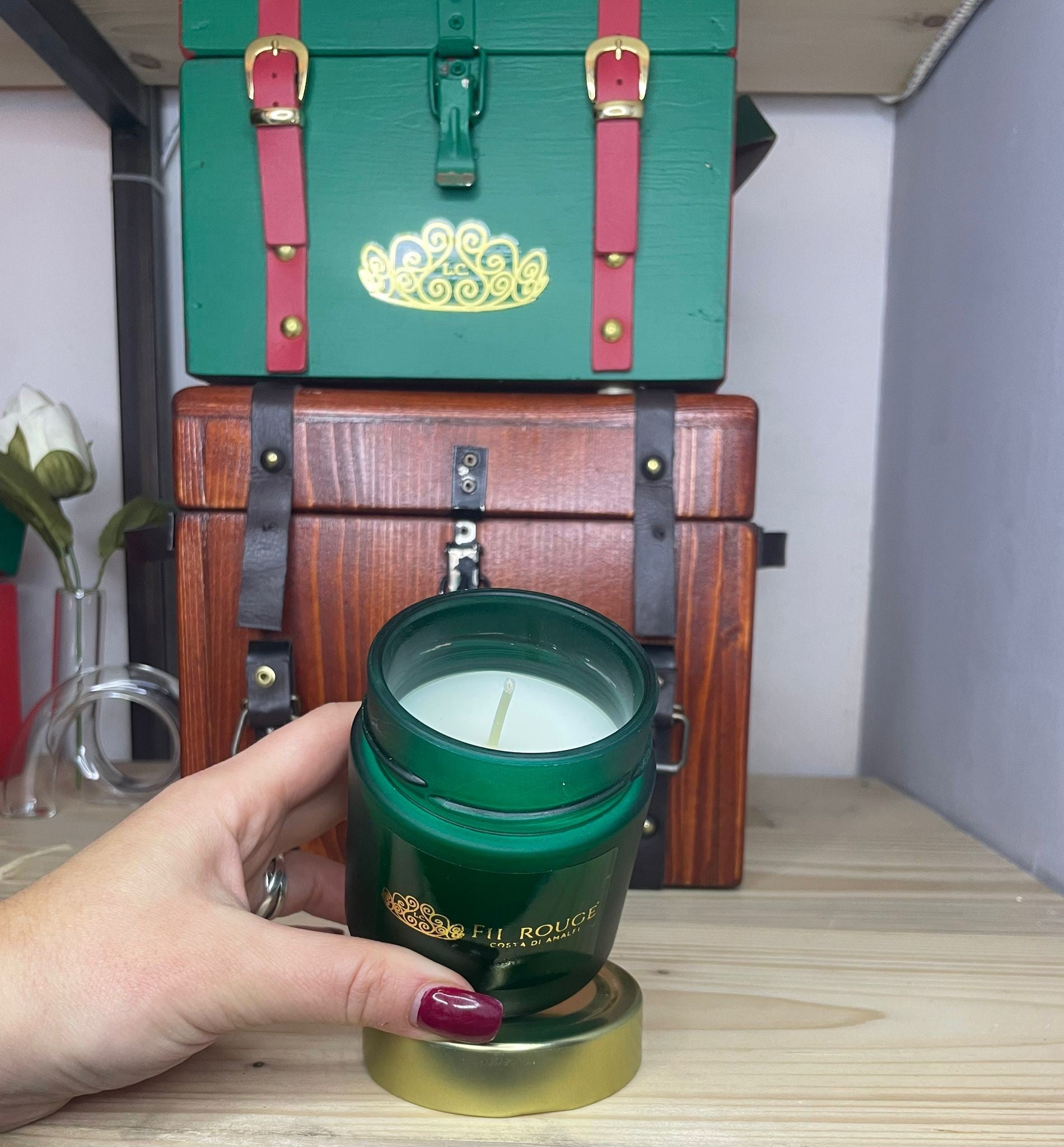 CANDELA VASO PICCOLO EMERALD