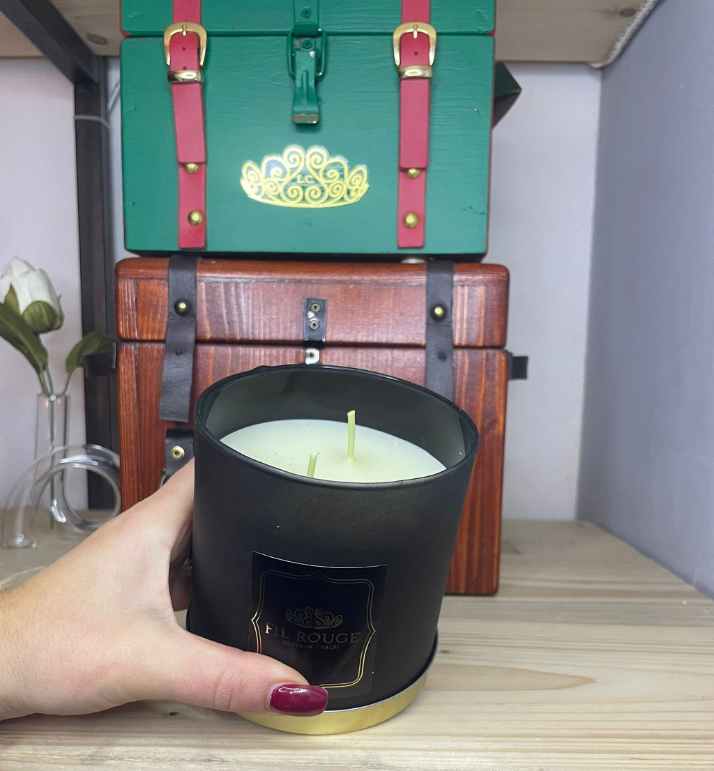 CANDELA VASO GRANDE 2 STOPPINI  RUST